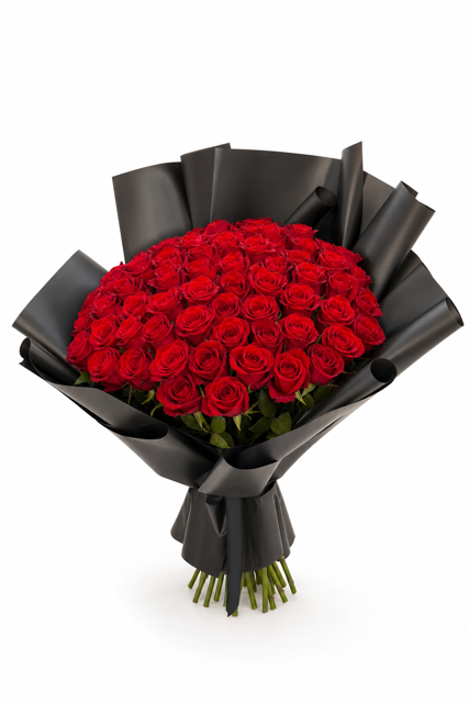 Buchet imens de trandafiri rosii, cadou floral romantic