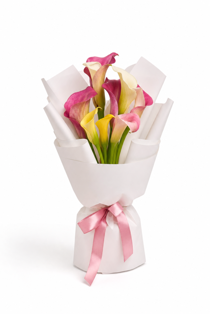 Buchet cale multicolore