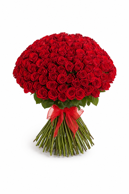 Buchet 101 trandafiri rosii